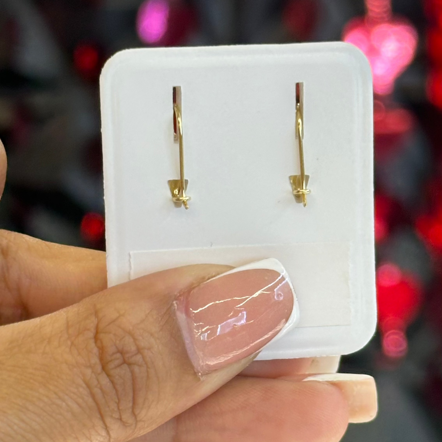 14k Single tear drop Dangle earrings