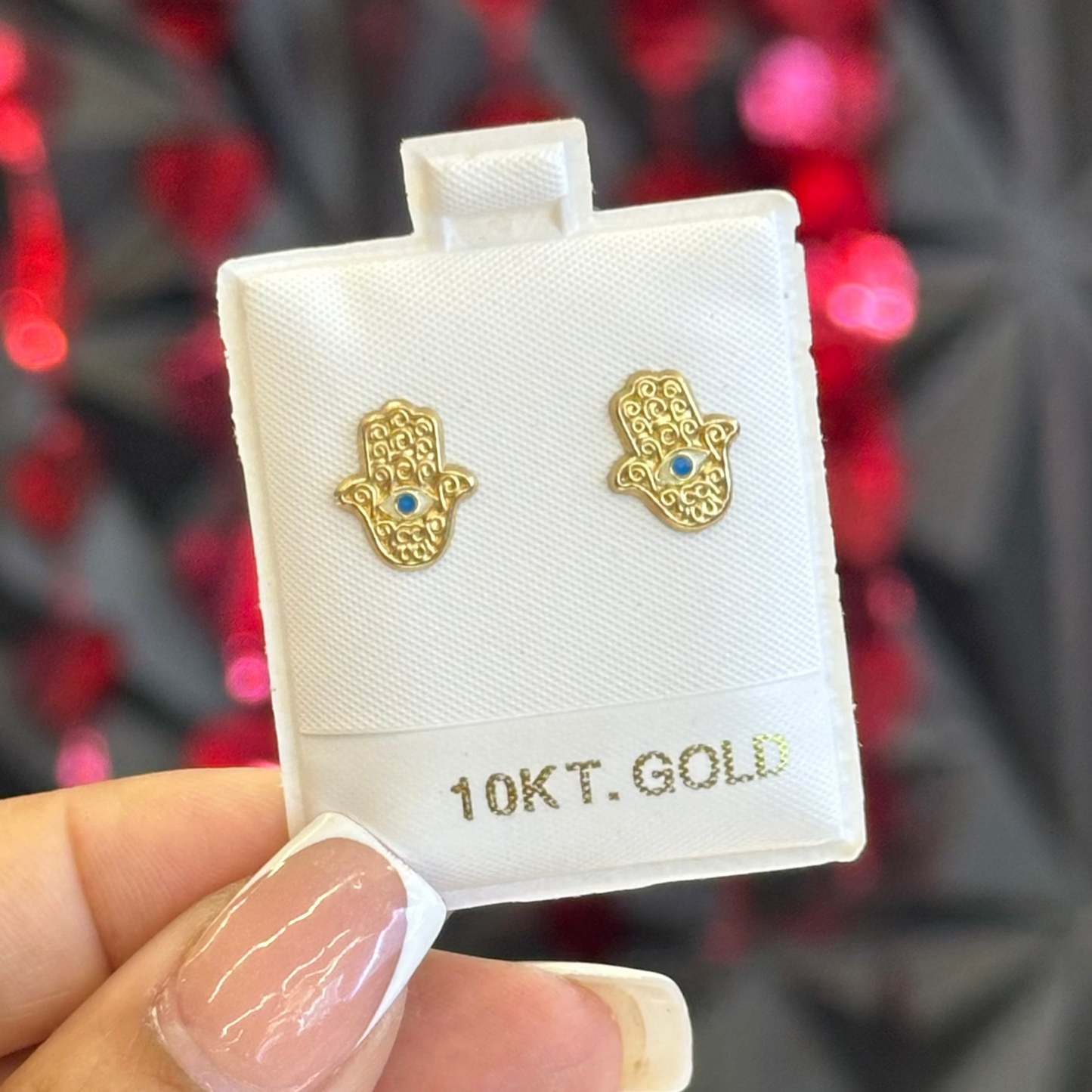 10k Evil Eye studs
