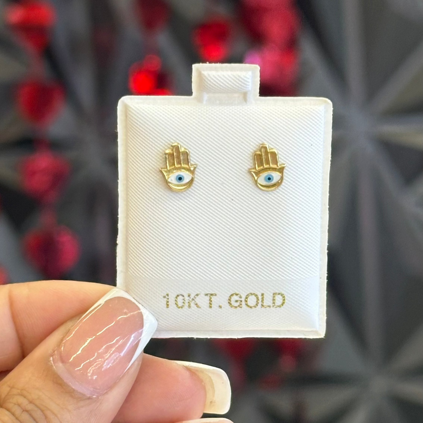 10k Evil Eye studs